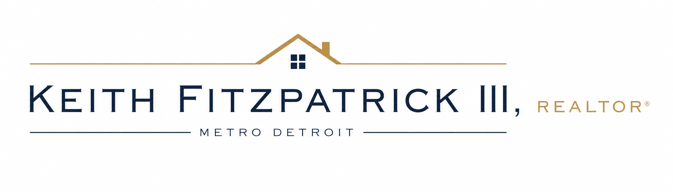Keith Fitzpatrick III, Realtor logo for Metro Detroit real estate services.