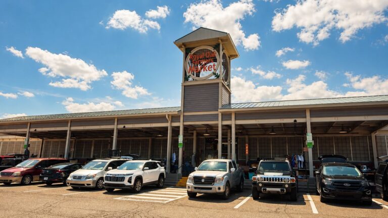 Royal Oak Farmers Market building where the Sunday Antiques and Collectibles Market is held